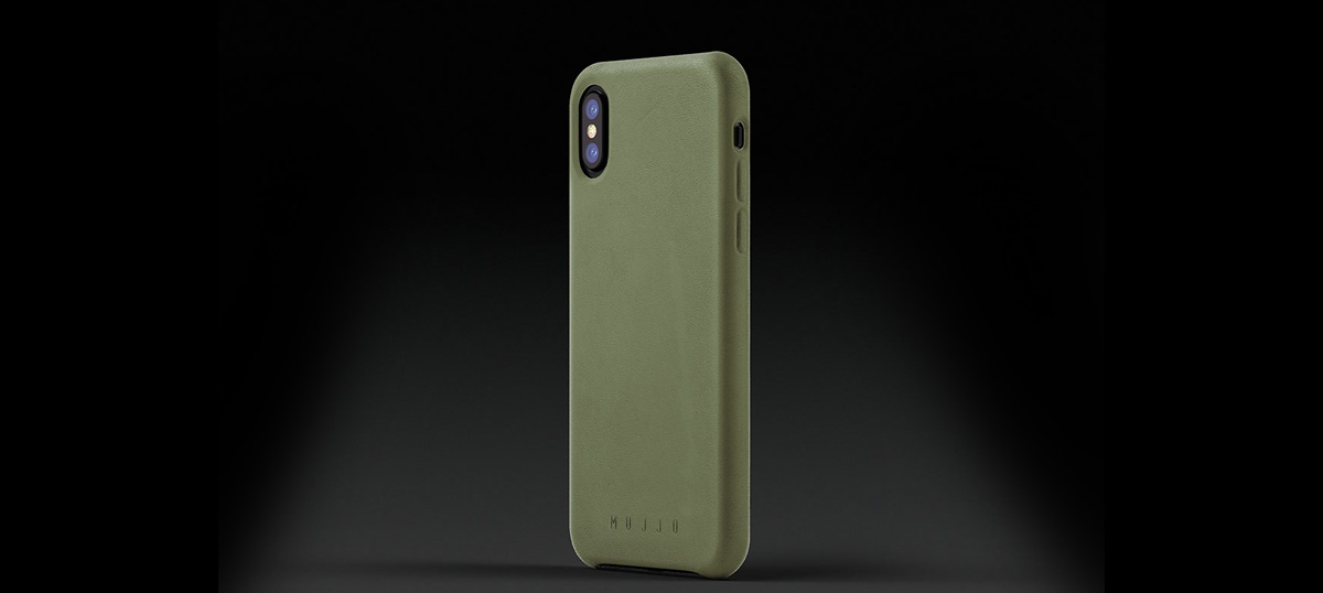 Mujjo Apple iPhone Xs green