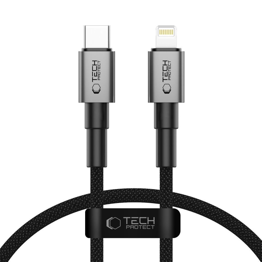  

Tech-Protect USB-C kaabel laadimiseks ja andmete edastamiseks .

 


	USB-C otsik <-> USB Lightning otsik
	Lubab kiiret andmete edastust (kuni 480Mbps)
	Toet