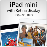 iPad mini Retina lisavarustus